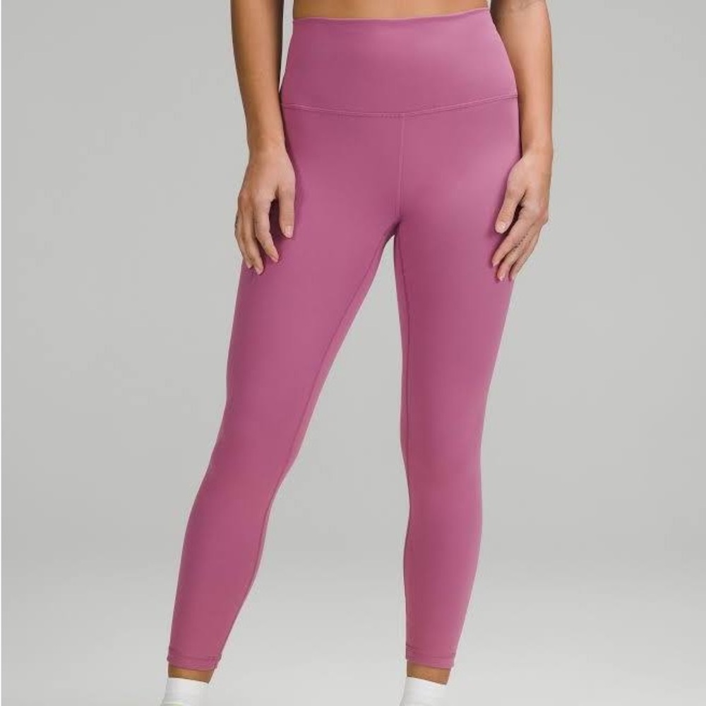 Lululemon wunder train 25 in leggings purple
